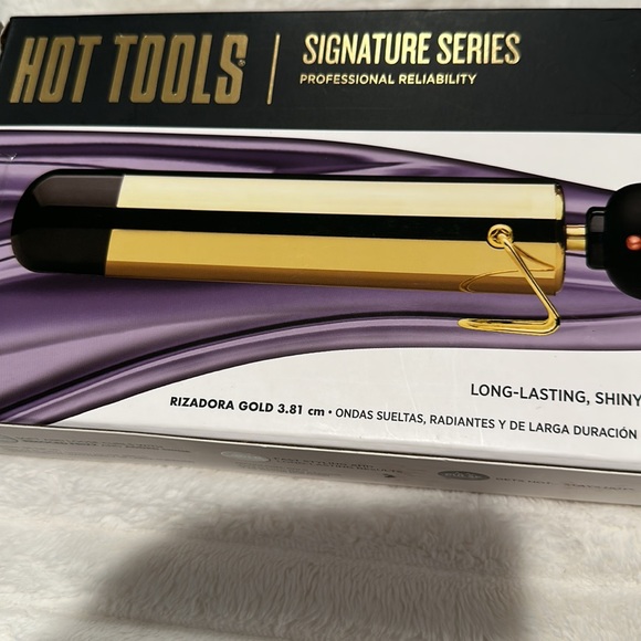 HOT TOOLS Signature Series 1 1/2” Gold Flipperless Wand. - Picture 2 of 6